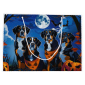 Grand Sac Cadeau Éffrayant d'Halloween suisse (Dos)