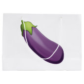 Grand Sac Cadeau Eggplant - Emoji (Dos)