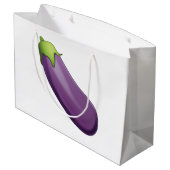 Grand Sac Cadeau Eggplant - Emoji (Dos Angle)