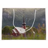 Grand Sac Cadeau Église Lofoten Flakstad (Devant)