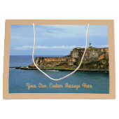 Grand Sac Cadeau El Morro Guarding San Juan Bay Entrée Custom (Devant)