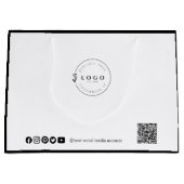 Grand Sac Cadeau Élégance Personnalisable pour les Entreprises (Devant)