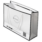 Grand Sac Cadeau Élégance Personnalisable pour les Entreprises (Devant Angle)