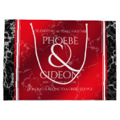 Grand Sac Cadeau Élégant 42e anniversaire du Mariage Jasper (Dos)