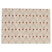 Grand Sac Cadeau Élégant arbre de Noël Géomateric (Dos)