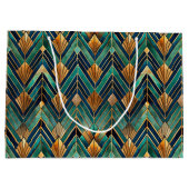 Grand Sac Cadeau Elegant Art Deco tiled pattern  (Dos)