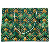 Grand Sac Cadeau Elegant Art Deco tiled pattern (Devant)