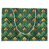 Grand Sac Cadeau Elegant Art Deco tiled pattern (Dos)