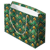 Grand Sac Cadeau Elegant Art Deco tiled pattern (Dos Angle)