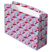 Grand Sac Cadeau Elegant birds Pattern Large Gift Bag (Dos Angle)