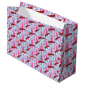 Grand Sac Cadeau Elegant birds Pattern Large Gift Bag (Devant Angle)