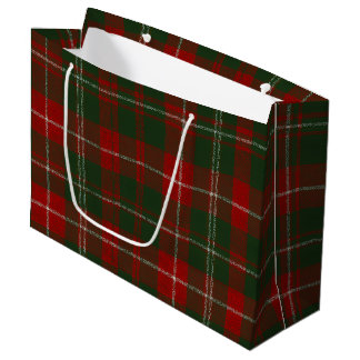 Grand Sac Cadeau Elegant Christmas Plaid