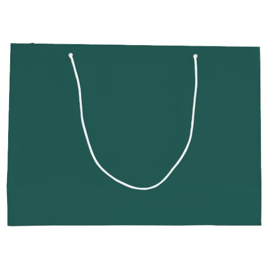 Grand Sac Cadeau Elegant Deep-Teal Christmas Gift Bag | Modern Holi (Dos)