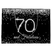 Grand Sac Cadeau Elegant Diamonds 70 et Fabulous (Dos)