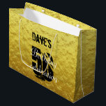 Grand Sac Cadeau Elégant Gold & Black 50th Any Age Birthday Party<br><div class="desc">Elégant Gold et Black 50th Any Age Anniversaire Grand sac cadeau</div>