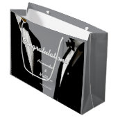 Grand Sac Cadeau Elégant Mariage gay moderne (Devant Angle)