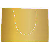 Grand Sac Cadeau Élégant Monogram Black Gold Elegant Nom de script (Dos)