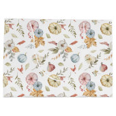 Grand Sac Cadeau Elégant Motif d'aquarelle d'automne (Dos)