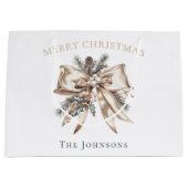 Grand Sac Cadeau Elegant Personalized Christmas Gift Bag (Devant)