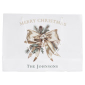 Grand Sac Cadeau Elegant Personalized Christmas Gift Bag (Dos)