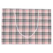 Grand Sac Cadeau Elegant Pink et Gray (Dos)