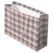 Grand Sac Cadeau Elegant Pink et Gray (Devant Angle)