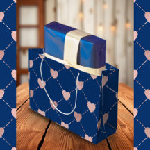 Elégant rose Golden Heart Motif chic romantique