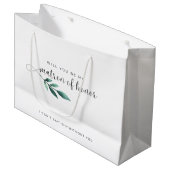 Grand Sac Cadeau Élégante Calligraphie Matron D'Honneur Proposition (Devant Angle)