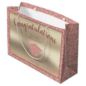 Grand Sac Cadeau Élégante classe de diplômés de 2023 Félicitations (Dos Angle)