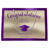 Grand Sac Cadeau Élégante classe de diplômés de 2024 Félicitations (Devant)