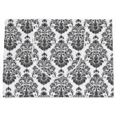 Grand Sac Cadeau élégante fête noire blanche Damask (Devant)