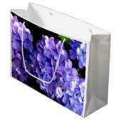 Grand Sac Cadeau Elégante florales violettes profondes perwinkle hy (Devant Angle)