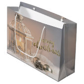 Grand Sac Cadeau Élégantes boules de Noël, Fêtes de lanterne (Devant Angle)