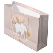 Grand Sac Cadeau éléphant blanc (Devant Angle)