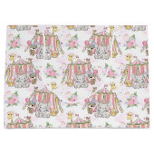 Grand Sac Cadeau Éléphant de bébé de tente de cirque (Devant)