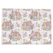 Grand Sac Cadeau Éléphant de bébé de tente de cirque (Dos)