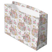 Grand Sac Cadeau Éléphant de bébé de tente de cirque (Dos Angle)