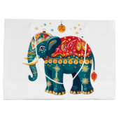 Grand Sac Cadeau Éléphant Diwali  (Dos)