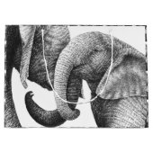 Grand Sac Cadeau Éléphants africains (Devant)