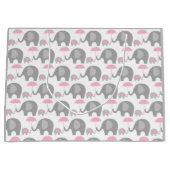 Grand sac cadeau - Eléphants Mère & Bébé (Devant)