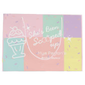 Grand Sac Cadeau Elle a été ramassée ! Fête de mariage glace (Dos)