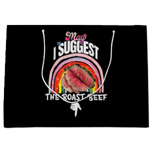 Grand Sac Cadeau Embarrassant Puis-je suggérer le rôti de boeuf