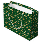 Grand Sac Cadeau Emerald and Gold Safari Series Design 11 (Dos Angle)
