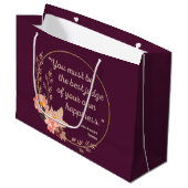 Grand Sac Cadeau Emma De Jane Austen Citation I - Style Cute (Devant Angle)
