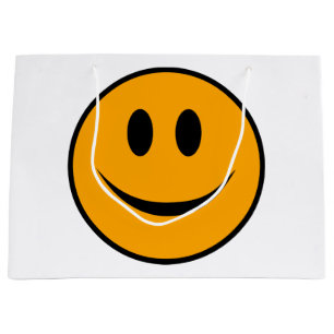 Grand Sac Cadeau Emoji du visage souriant