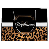 Grand Sac Cadeau Empreinte de léopard (Dos)