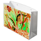 Grand Sac Cadeau empreinte de poisson d'eau douce (Dos Angle)