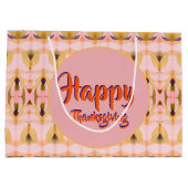 Grand sac cadeau en papier Thanksgiving (Dos)
