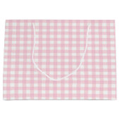Grand Sac Cadeau En vichy rose 1 (Devant)