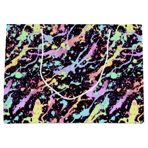 Grand Sac Cadeau encre arc-en-ciel extrême :